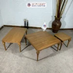 میز جلو مبلی و بغل مبلی چوبی سهیل مدل شیپوری