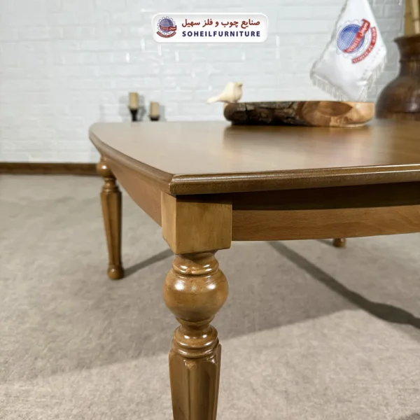 میز جلو مبلی چوبی سهیل مدل راسان