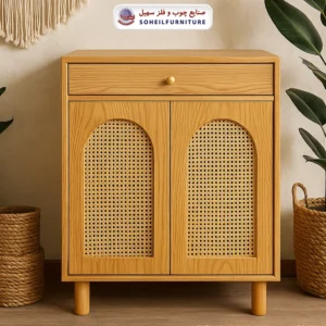 جاکفشی حصیری چوب و MDF کشو دار مدل 146 سهیل (روکش طبیعی چوب بلوط حصیربافت) - رنگ: خودرنگ, رنگ سفارشی مشتری(داخل توضیحات سفارش رنگ دلخواهتون نوشته شود) - نوع روکش صفحه: چوب بلوط - جنس اسکلت داخلی (کلاف): ام دی اف (MDF), چوب راش گرجستان - ارسال فوری به سراسر کشور از تهران