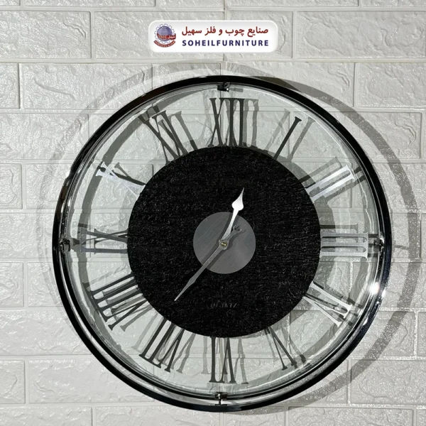 ساعت دیواری مشکی ترنسپرنت Artemis