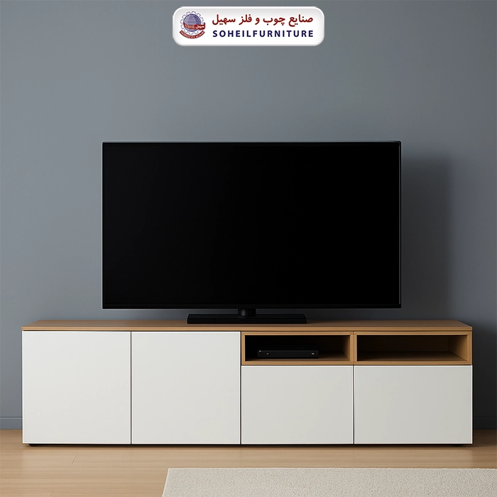 میز تلویزیون پینترستی 2 کشو 2 کمد - ارسال فوری به سراسر کشور از تهران