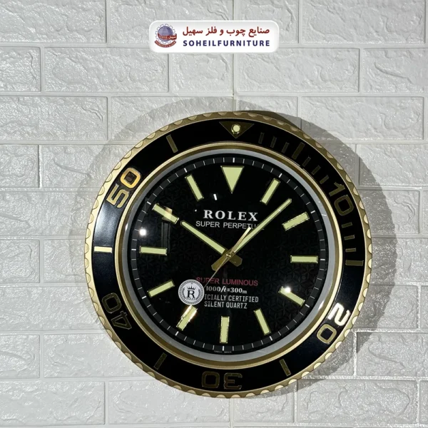 ساعت دیواری طرح رولکس سهیل