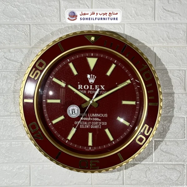 ساعت دیواری طرح رولکس سهیل