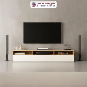 میز تلویزیون پینترستی ۳ کشو - ارسال فوری به سراسر کشور از تهران