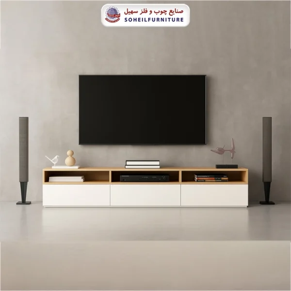 میز تلویزیون پینترستی ۳ کشو - ارسال فوری به سراسر کشور از تهران